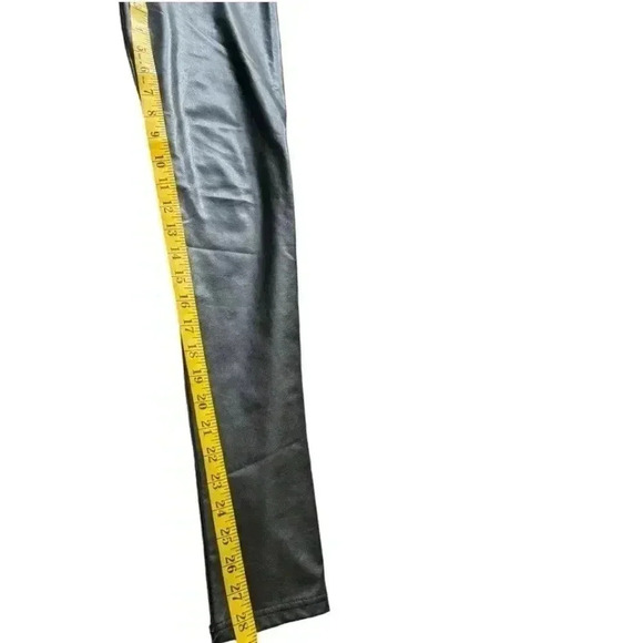 7 For  All Mankind Leggings Black Faux Leather High Rise Women's size Small - Picture 12 of 12